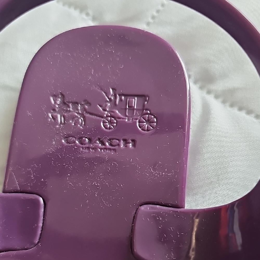 NWOT COACH Stylish Purple Women's Sandals Size 5B - Picture 3 of 4